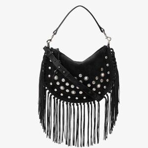 ISABEL MARANT Oskan Soft Zipped suede shoulder bag (crossbody)